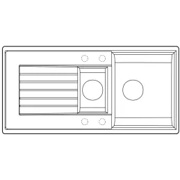 Kameninijski sudoper Blanco ZIA 6 S / Bijela