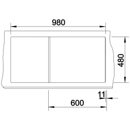 Kameninjski sudoper Blanco ZIA 6 S / Kava