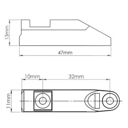 Adapter za univerzalno ublažavanje vrata AIRTIC / Tamno smeđa