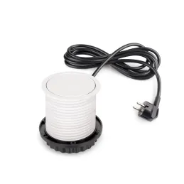 Izvlačna električna utičnica VERTIKAL SCHUKO 3x 230V + 2x USB / Bijela mat