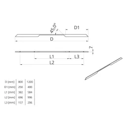 Garnitura za ormar HANNA / Crna mat