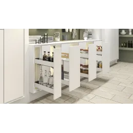 Potpuno izvlačiva košara K-LINE 150 mm / Bijela