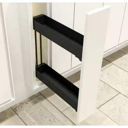 Potpuno izvlačna košara K-LINE 150 mm / Antracit