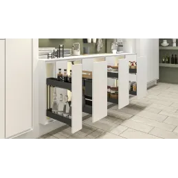 Potpuno izvlačna košara K-LINE 150 mm / Antracit