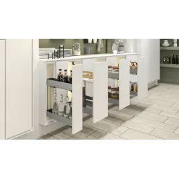 Potpuno izvlačiva košara K-LINE 150 mm / Srebrna