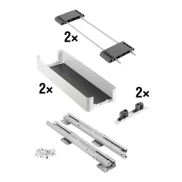 Plnoizvlačni koš KESSEBOHMER K-LINE / Bijela