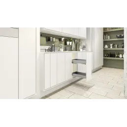 Plnovučno izvlačna košara KESSEBOHMER K-LINE  / Srebrna