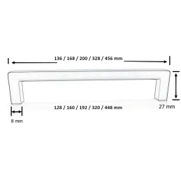 Ručka ERON / Brušeni nikal