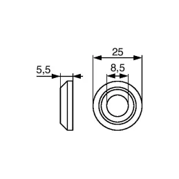 Podložak za vijak D8 / Zlatna
