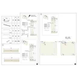 Set za dvostruka klizna vrata s tihim zatvaranjem SIMPLEX / Aluminij