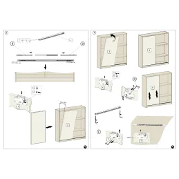 Set za dvostruka klizna vrata s tihim zatvaranjem SIMPLEX / Aluminij