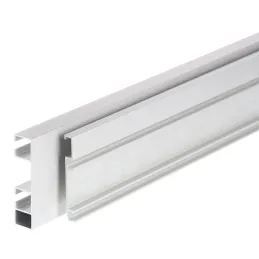 Sustav za dvoja klizna vrata s prigušivačem SIMPLEX s vodilicom 2m / Aluminij