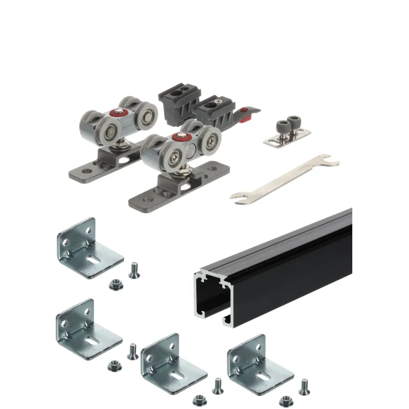 Set klizni sustav za unutarnja vrata AZARO s tračnicom 2m / 100kg