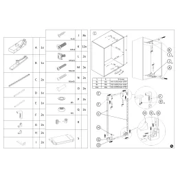 Rotirajući ormarić za cipele EASY 1425 - 1525 mm / Srebrna - smeđa