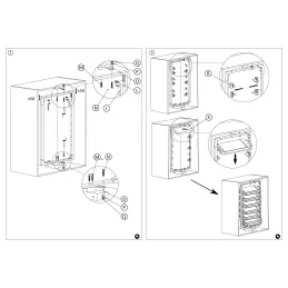 Rotirajući ormarić za cipele EASY 1425 - 1525 mm / Srebrna - smeđa