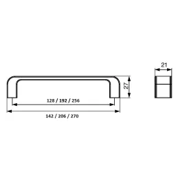 Ručka LEGRO / Nehrđajući čelik - sjajni krom
