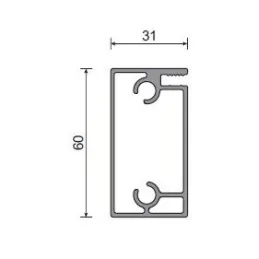 Stolna konstrukcija PASSADENA po mjeri / Crna mat
