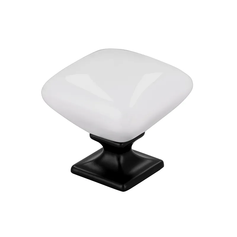 Keramička ručka DIAMON / Bijela + porculan