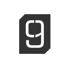 Cedulja za vrata ili zid "9" / Crna mat