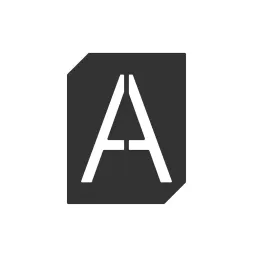 Natpis za vrata ili zid "A" / Crna mat