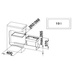 Izvlačni kantu za smeće Blanco FLEXON II 30/1
