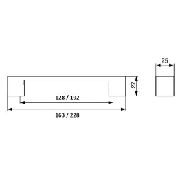 Ručka LAVANTE / Brušeni nikal