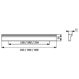 Ručka SAXO / Aluminij