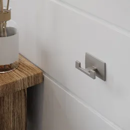 Samoljepljiva vješalica MODIO / Brušeni nikal