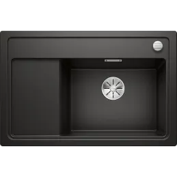 Kuhinjska sudopera od keramike Blanco ZENAR XL 6 S Compact s ekscentrom / Crna