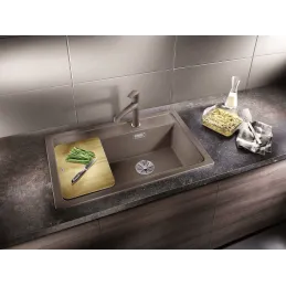 Kameninjski sudoper Blanco ZENAR XL 6 S Compact s ekscentrom / Antracit