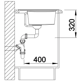 Kameninový sudoper Blanco ZENAR XL 6 S s ekscentrom / Bijela soft