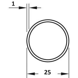 Okrugla šipka za vješanje / Zlatna