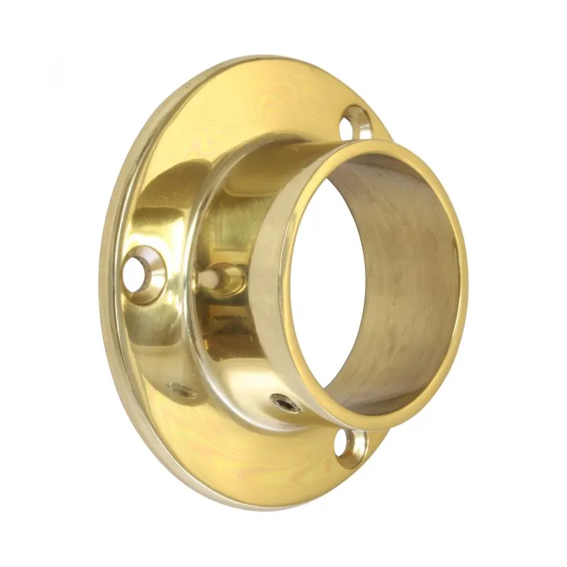 Završetak za garderobnu šipku - okrugli / Zlatna