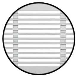 Rešetka za ventilaciju radijatora 100mm / Bijela