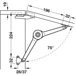 Preklopni sustav DUO FORTE Crna / set