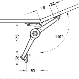 Preklopni sustav DUO FORTE Crna / set