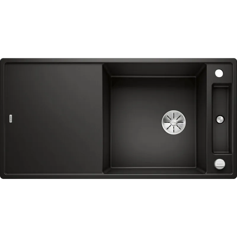 Kameninjski sudoper Blanco AXIA III XL 6 S s ekscentrom / Crna