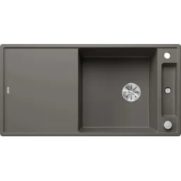 Kamenin sudoper Blanco AXIA III XL 6 S s ekscentrom / Siva vulkan