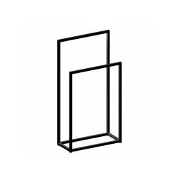 Vješalica za ručnike ALAMO / Crna mat