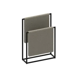 Vješalica za ručnike ALAMO / Crna mat