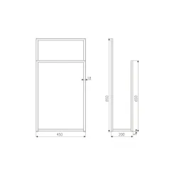 Vješalica za ručnike ALAMO / Crna mat