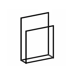 Vješalica za ručnike ALAMO / Crna mat