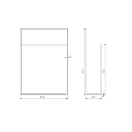 Vješalica za ručnike ALAMO / Crna mat