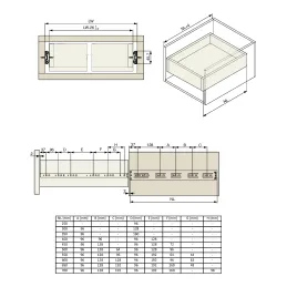 Standardni klizači ležaja 45 mm / Bez amortizacije