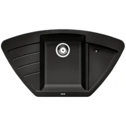 Kameninovski kutni sudoper Blanco ZIA 9 E / Crna