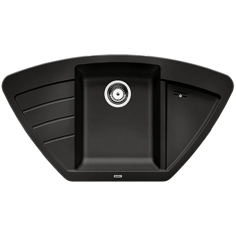 Kameninovski kutni sudoper Blanco ZIA 9 E / Crna