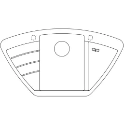 Kameninovski kutni sudoper Blanco ZIA 9 E / Crna