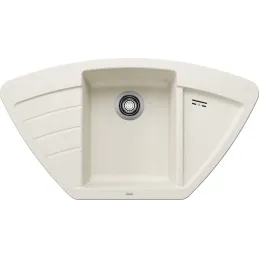 Kamenin sudoper za kut Blanco ZIA 9 E / Bijela soft