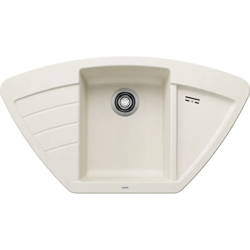 Kamenin sudoper za kut Blanco ZIA 9 E / Bijela soft