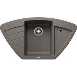 Kamenin sudoper kutni Blanco ZIA 9 E / Siva vulkan